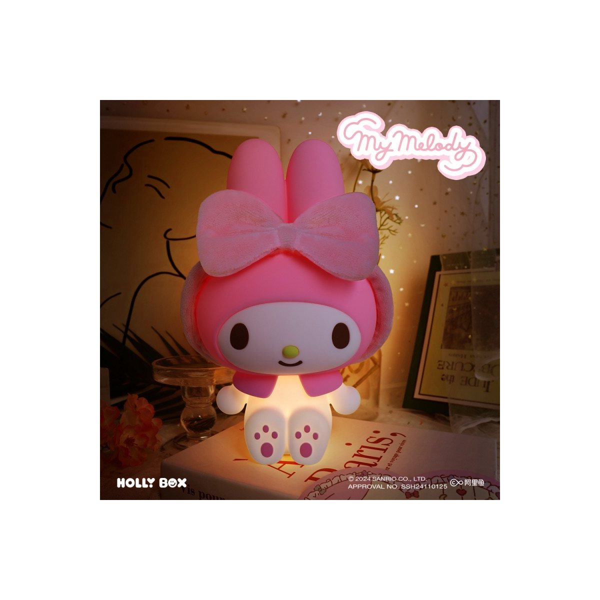 Sanrio – My Melody Touch LED night light & bag