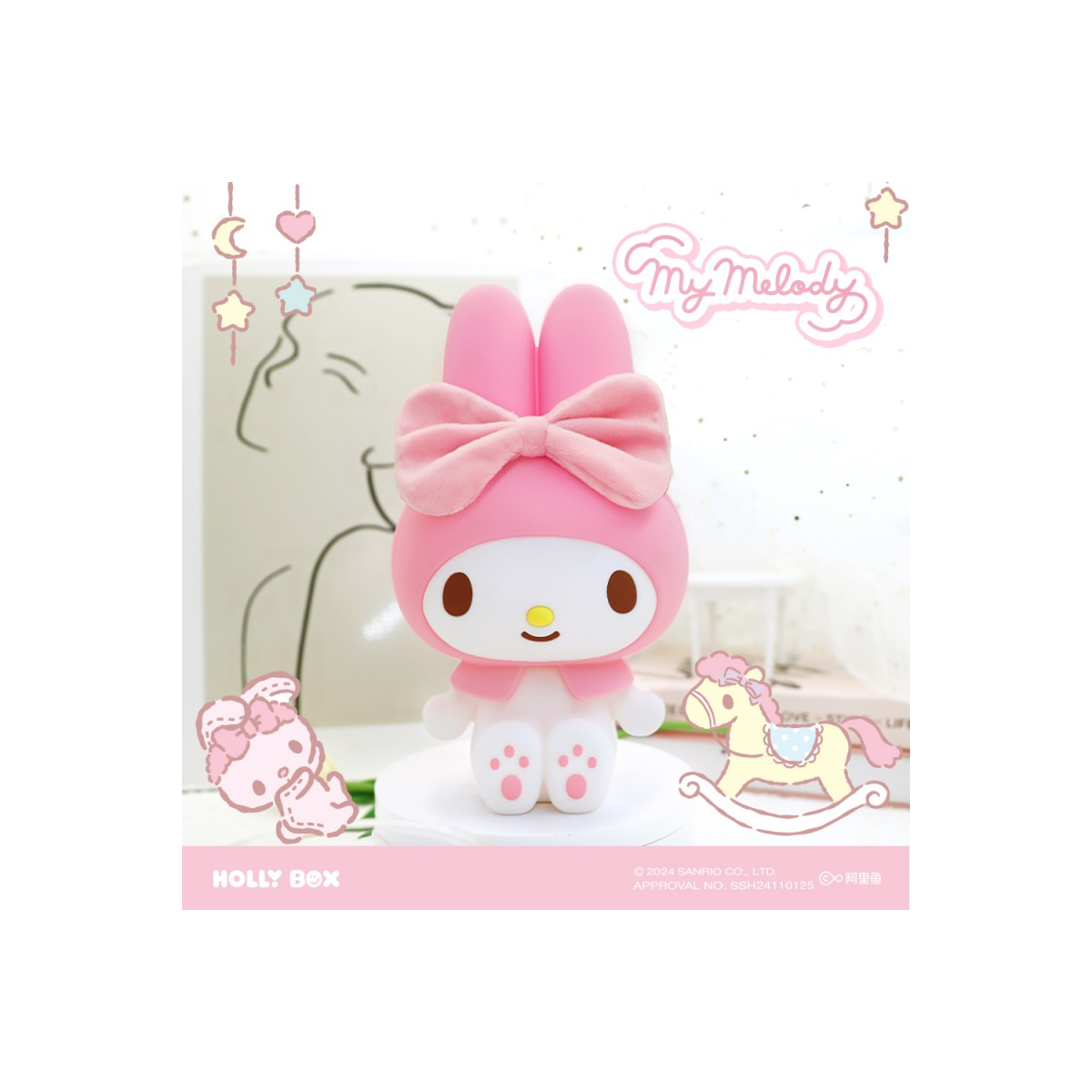 Lámpara decorativa Sanrio – My Melody Touch LED night light & bag