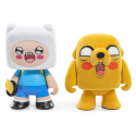 Figurita Adventure Time pack 2 mini figures Finn & Jake Flocked 7 cm