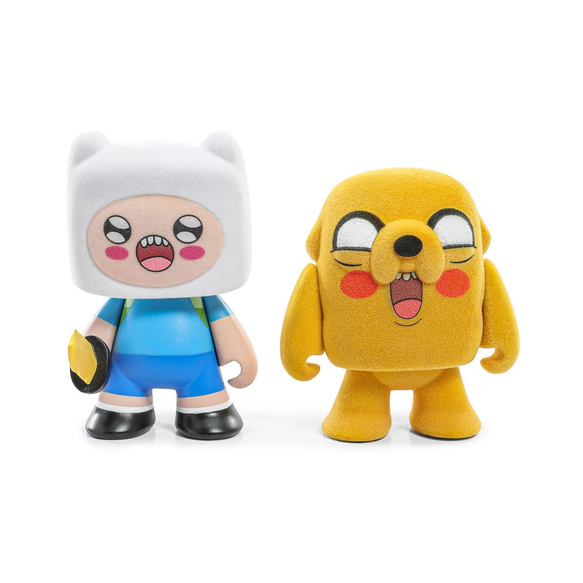 Figurita Adventure Time pack 2 mini figures Finn & Jake Flocked 7 cm