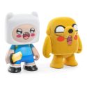 Kidrobot Adventure Time pack 2 mini figures Finn & Jake Flocked 7 cm