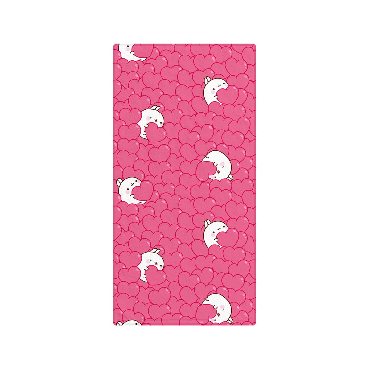 Molang bath towel Hearts 35 x 75 cm Molang bath towel Hearts 35 x 75 cm