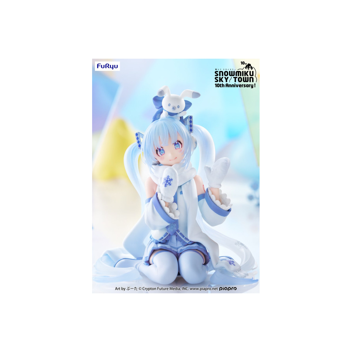 Figurita Hatsune Miku - Rabbit Yukine Snow Sky Town Version Figure (Noodle Stopper)