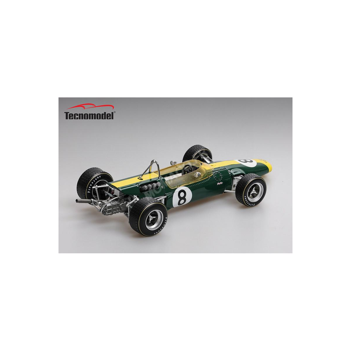 Coche en miniatura LOTUS 48 8 GRAHAM HILL F2 GRAND PRIX DE PAU 1967