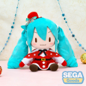  Character Vocal Series 01 - Hatsune Miku plush toy Fuwa Petit Hatsune Miku Christmas LL 35 cm