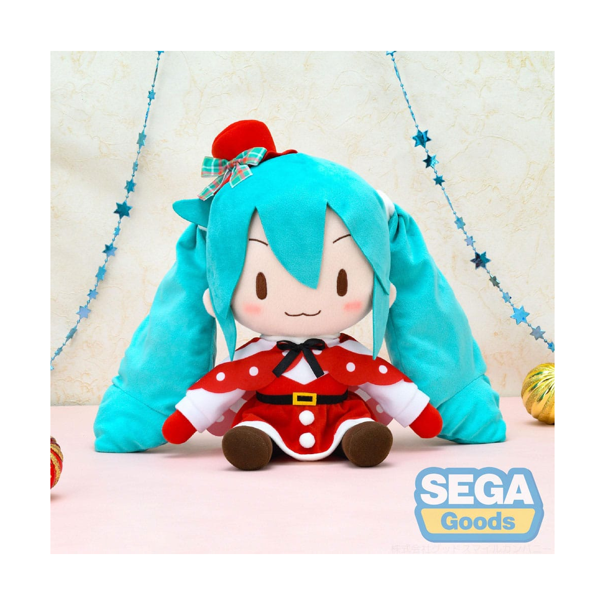  Character Vocal Series 01 - Hatsune Miku plush toy Fuwa Petit Hatsune Miku Christmas LL 35 cm