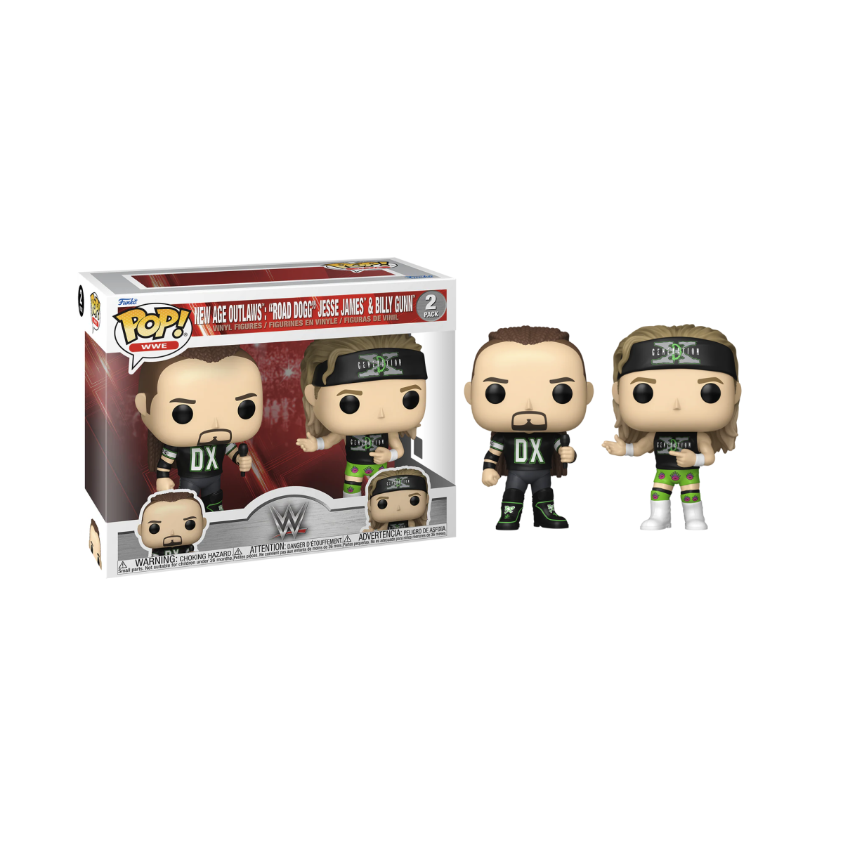  WWE - POP - 2 Pack New Age Outlaws Jesse James And Billy Gunn