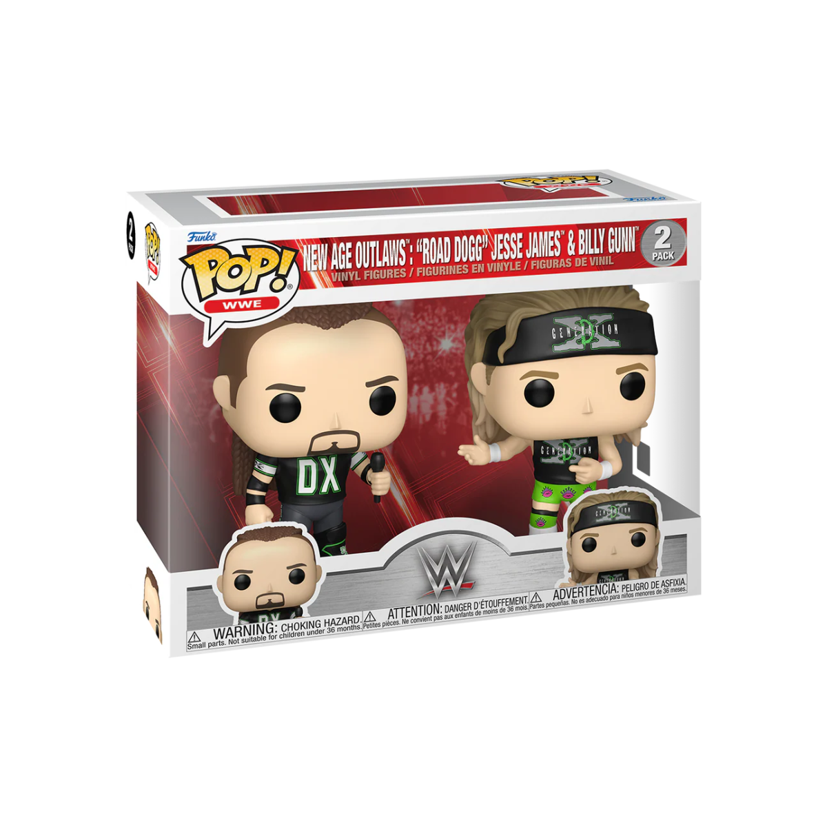 Figuras Pop WWE - POP - 2 Pack New Age Outlaws Jesse James And Billy Gunn