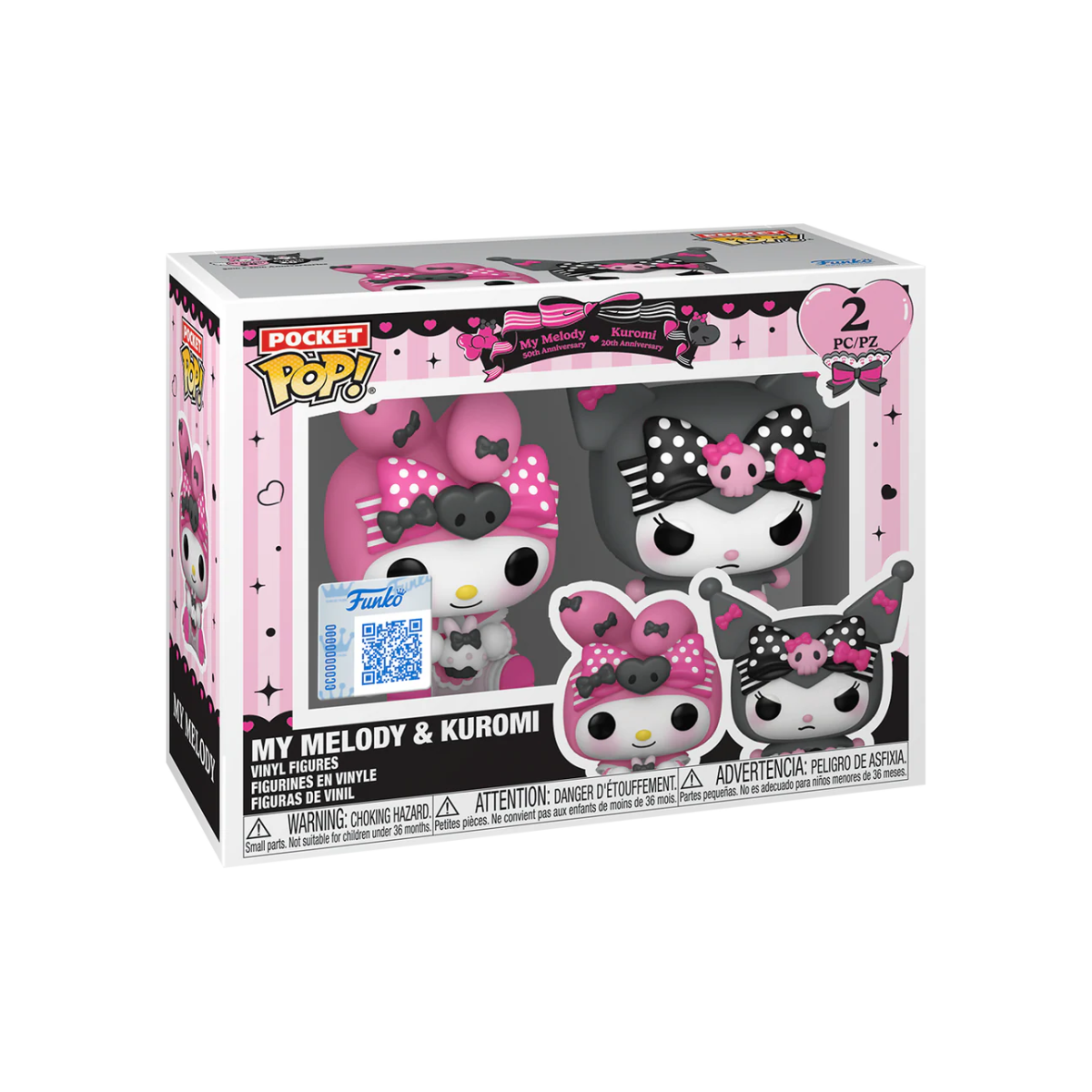 Figuras Pop SANRIO - Pocket POP 2 Pack - Kuromi / My Melody