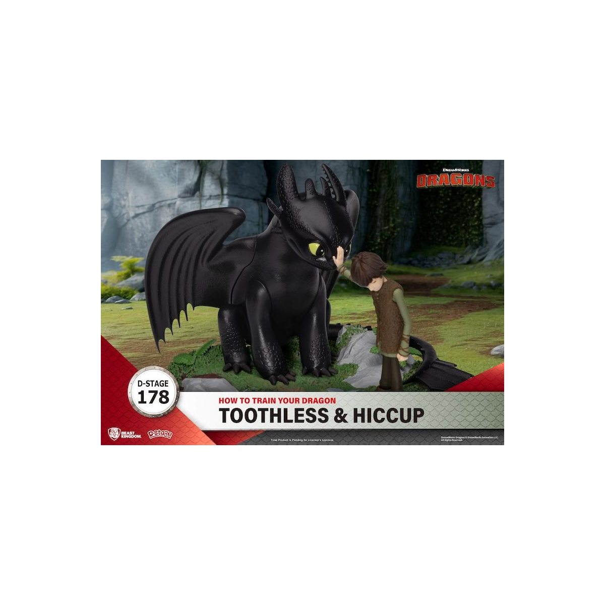  Dragons D-Stage Toothless & Hiccup 15 cm