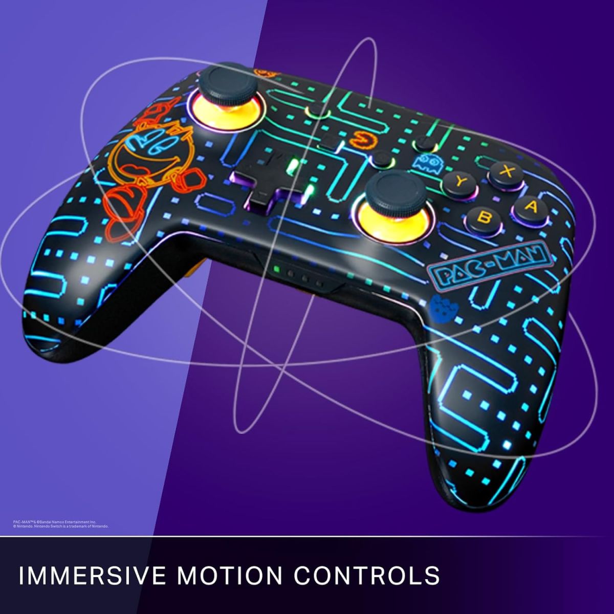 Switch Enhanced Wireless Controller - PAC-MAN Neon Arcade
