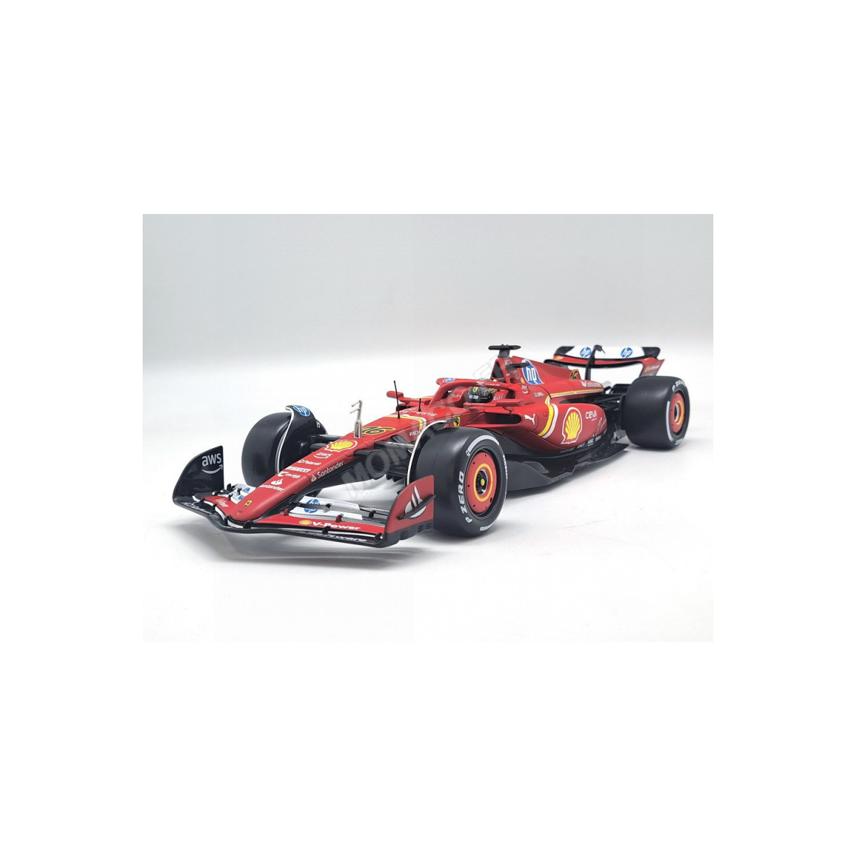  FERRARI F1 SF-24 TEAM SCUDERIA FERRARI 16 CHARLES LECLERC ITALIAN GRAND PRIX MONZA 2024 1ST