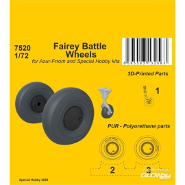  Fairey Battle Wheels for Azur-Frrom and Special Hobby kits