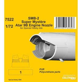  SMB-2 Super Mystère Atar 9B Engine Nozzle for Special Hobby kit