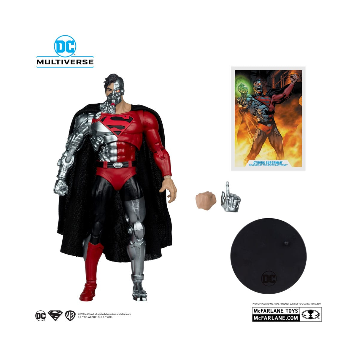 Figuras Revenge of the Green Lanterns - DC Multiverse Cyborg Superman figure (Gold Label) 18 cm