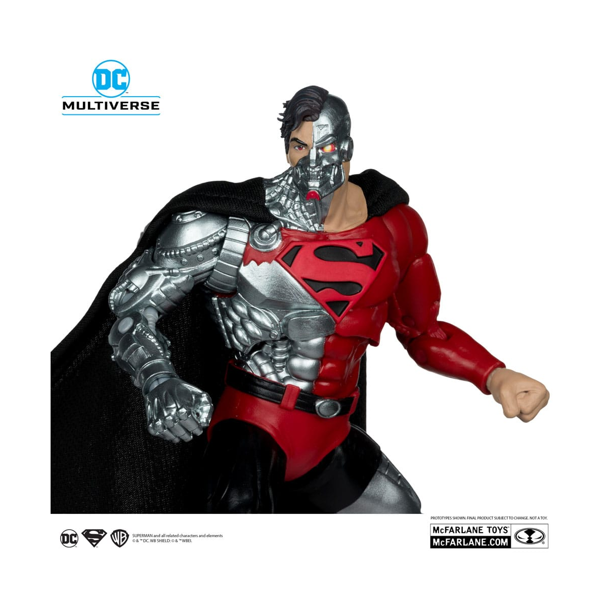 McFarlane Toys Revenge of the Green Lanterns - DC Multiverse Cyborg Superman figure (Gold Label) 18 cm