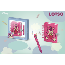  TOY STORY - Lotso - Gift Box - A5 Fur Notebook + Pen
