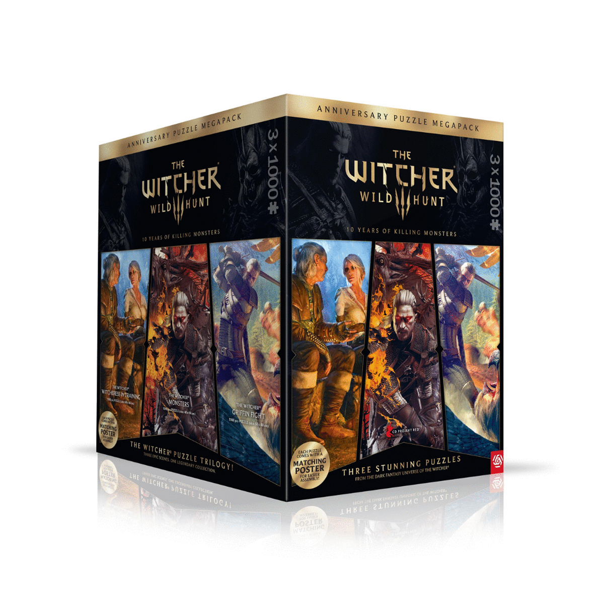  The Witcher 3 Anniversary Puzzle Trilogy 3x1000pcs