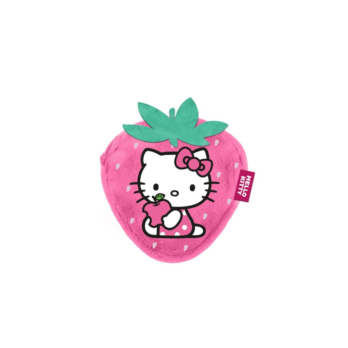 HELLO KITTY - Strawberry - Furry Coin Purse '12x11x2cm'