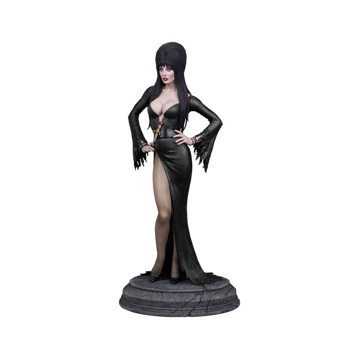  Elvira: Mistress of the Dark statuette 1/4 Elvira (Black Glitter Dress) 48 cm