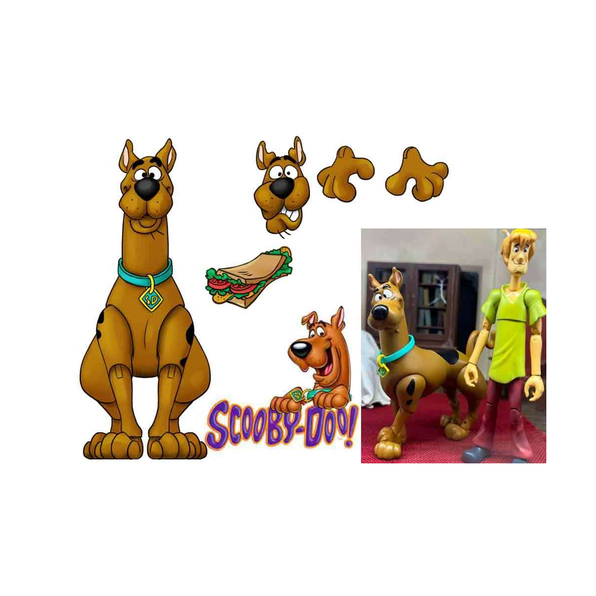 Figurita Scooby Doo Wave 2: Scooby - De Luxe Action Figure Scale 1:12