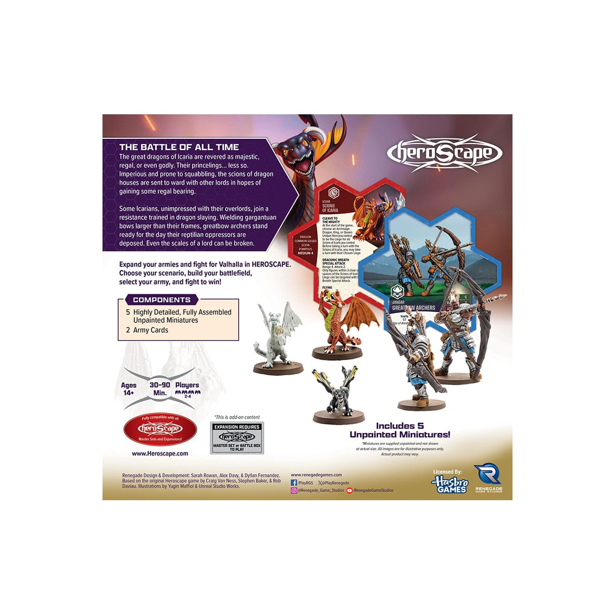 Juegos de mesa y accesorios Heroscape Army Expansion Embers of War: Greatbow Archers and Scions of Icaria *ENGLISH*