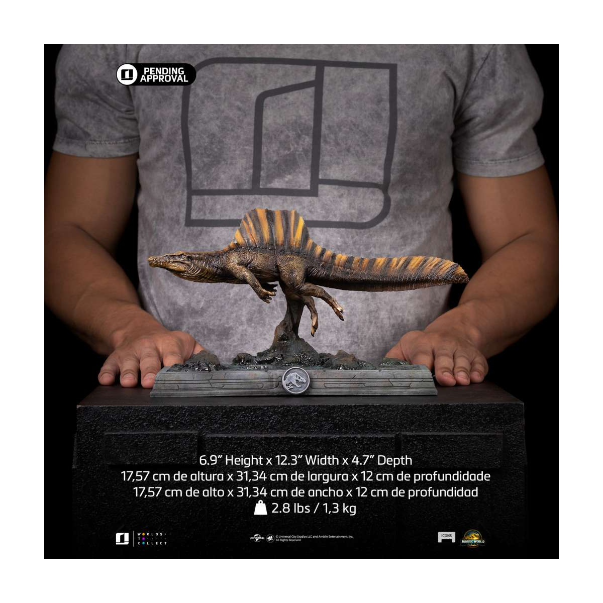 Jurassic World Rebirth - Spinosaurus Icons Statue