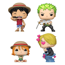  One Piece - pack of 4 POP figures! Animation Vinyl Refresh 4PK(EMEA) 9cm