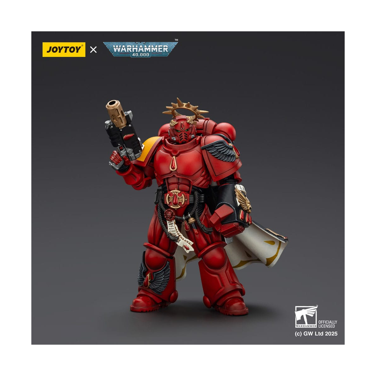 JT01772 Warhammer 40,000: Combat Patrol Blood Angels Captain with Inferno Pistol & Power Fist Figure 20 cm