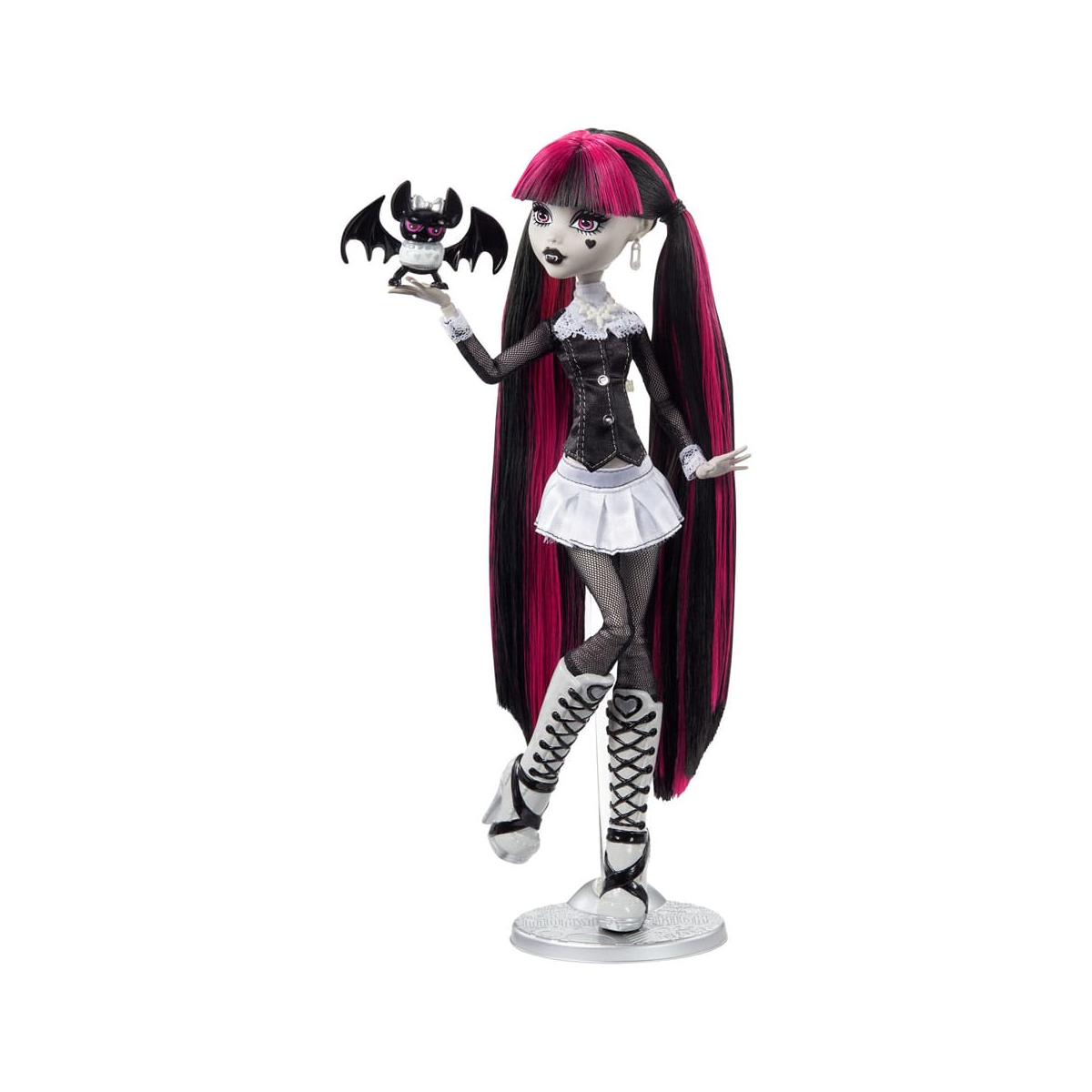  Monster High Reel Drama Draculaura Doll in Black and White