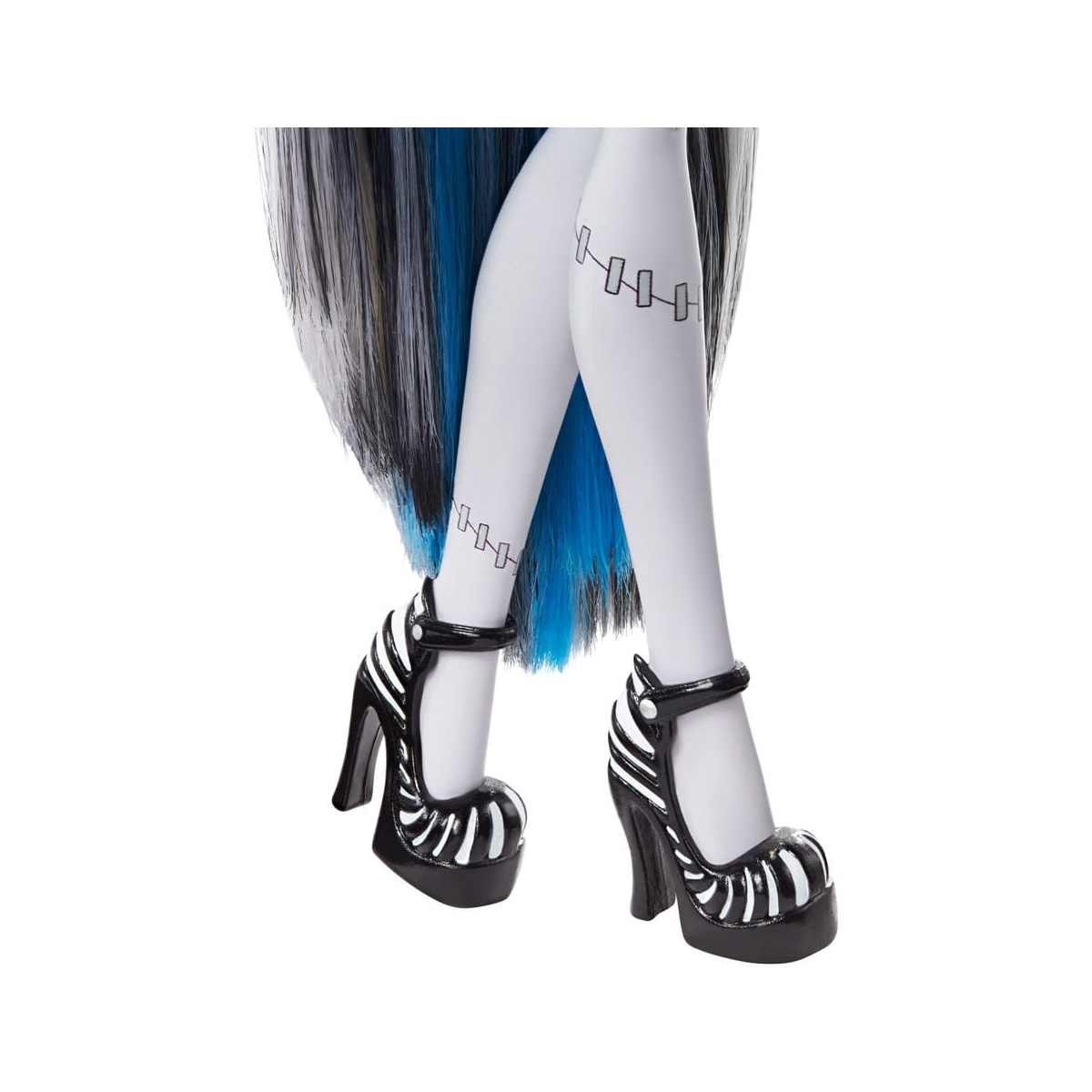 MATTHKN29 Monster High Reel Drama Frankie Stein Doll in Black and White