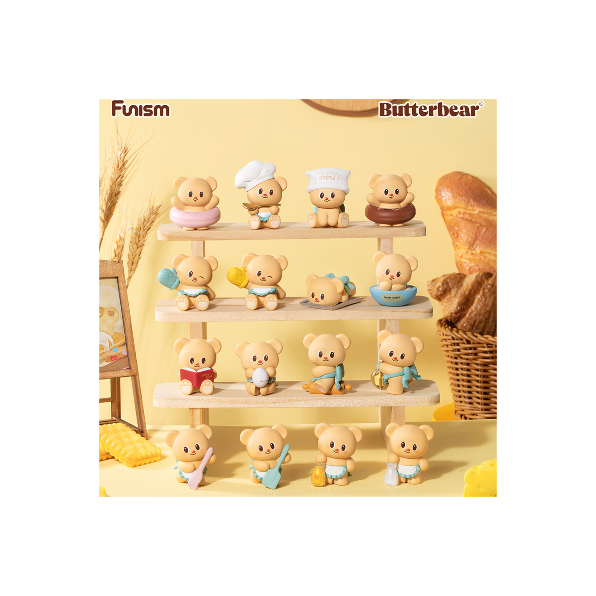  Butterbear - Mystery Blind Box Baked With Love Cubby Face Assortment 6pcs