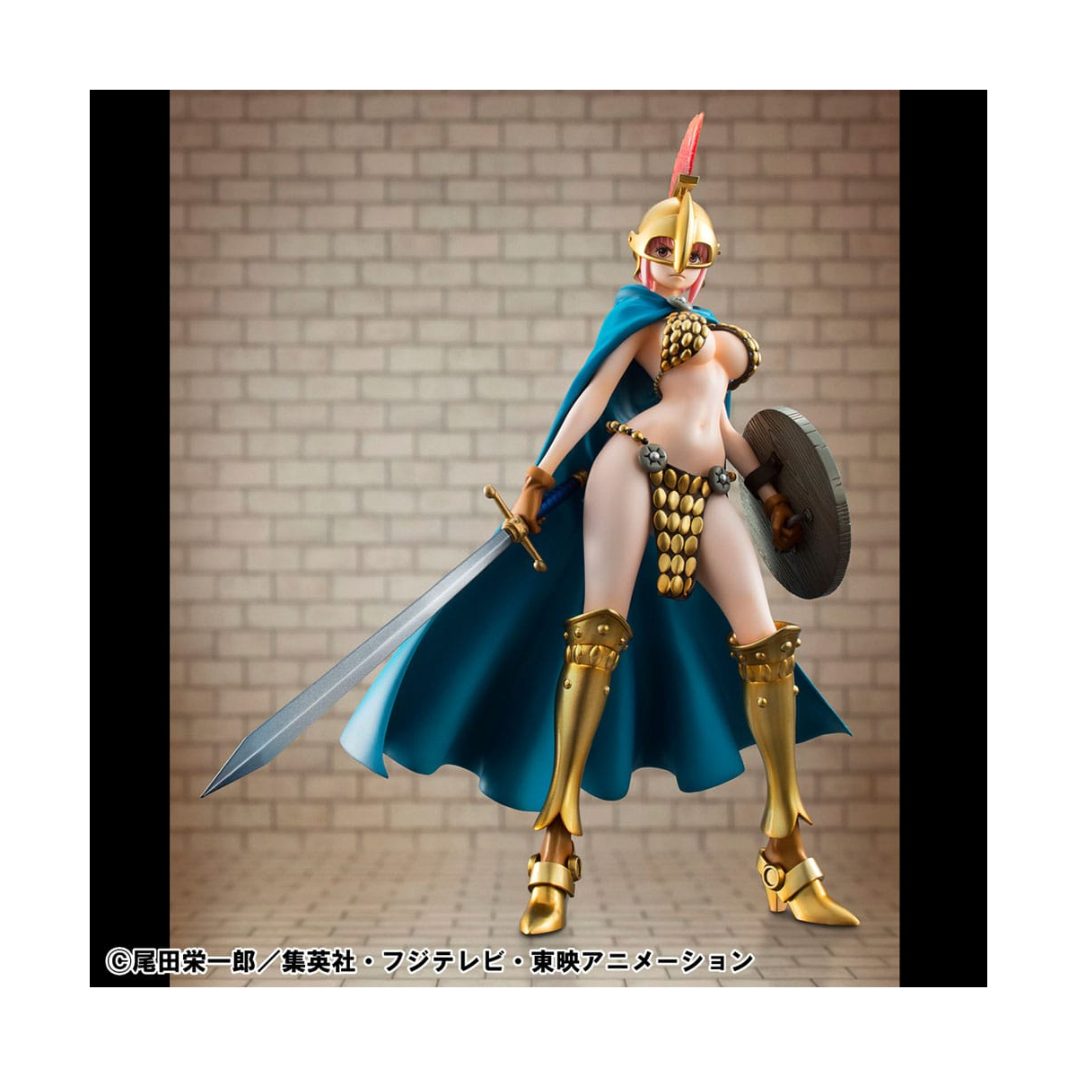 Megahouse One Piece PVC Figure POP Gladiator Rebecca Sailing Again Super Limited Reprint Ver. 22cm