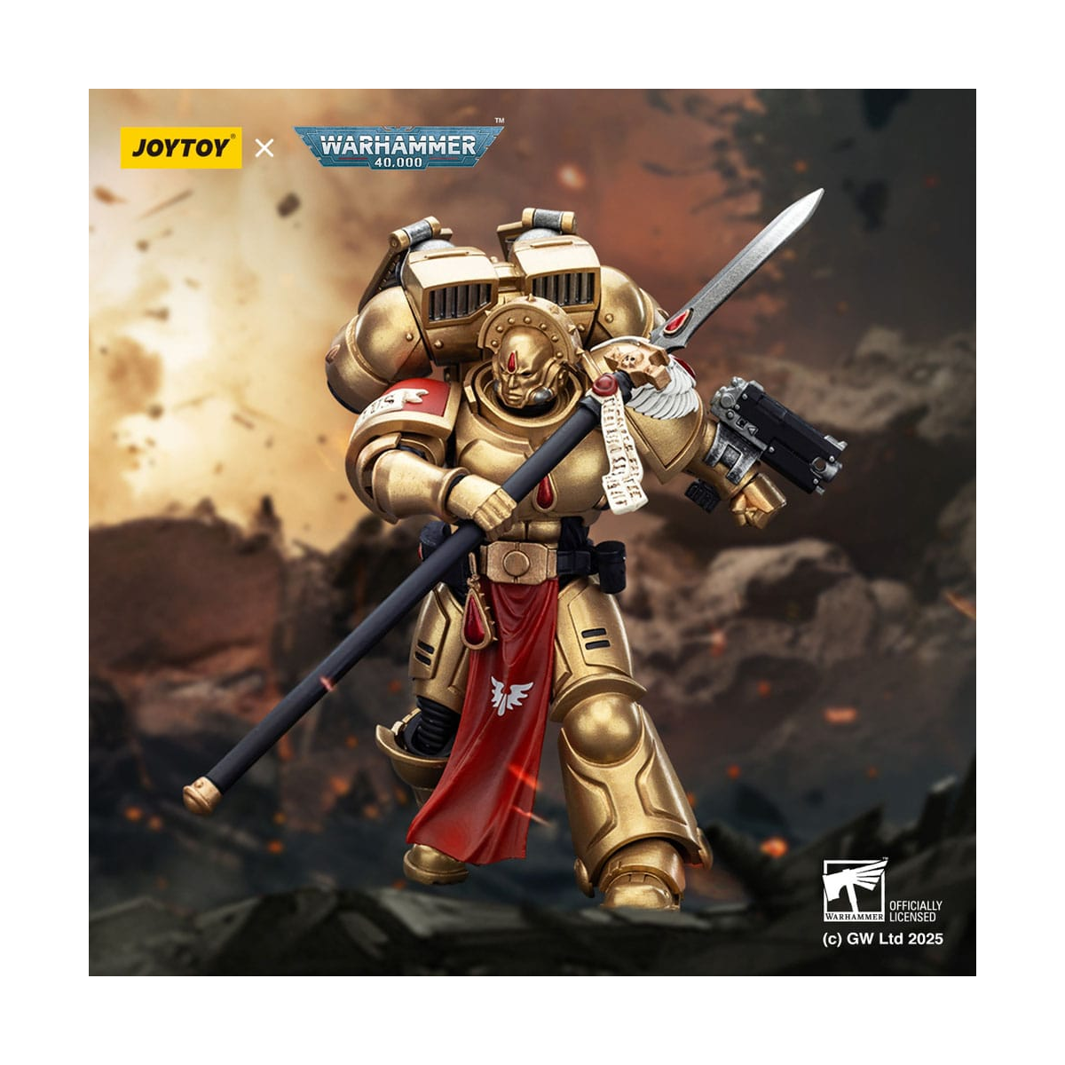 Figuras Warhammer 40,000: Combat Patrol Blood Angels Figure Sanguinary Guard 2 with Angelus Boltgun and Encarmine Spear 20 cm