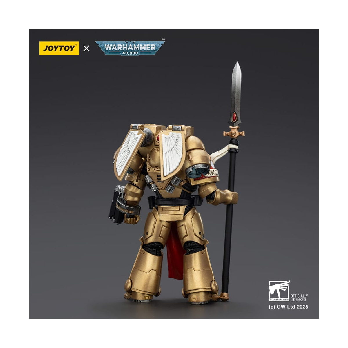 JT01857 Warhammer 40,000: Combat Patrol Blood Angels Figure Sanguinary Guard 2 with Angelus Boltgun and Encarmine Spear 20 cm