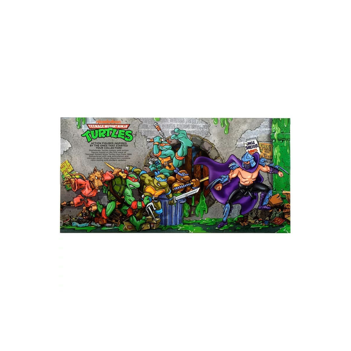 Teenage Mutant Ninja Turtles 6-Piece Figure Set 1988 Remastered Heo EU Exclusive