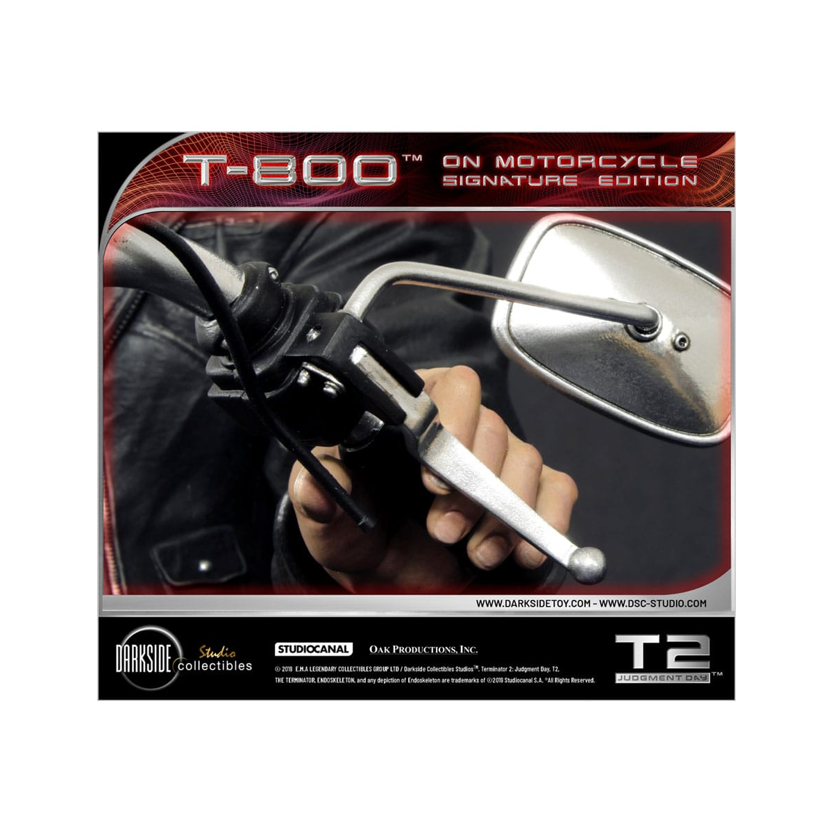 Terminator 2 statuette T-800 On Motorcycle Limited Signature Edition Exclusive 70 cm