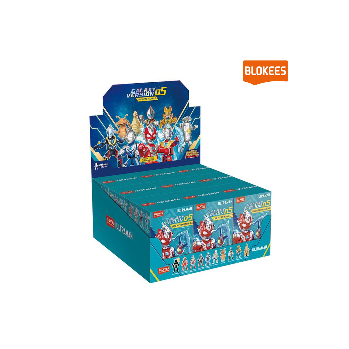  Ultraman Blokees Galaxy Version 05 The Hero Named Z assortment 9pcs