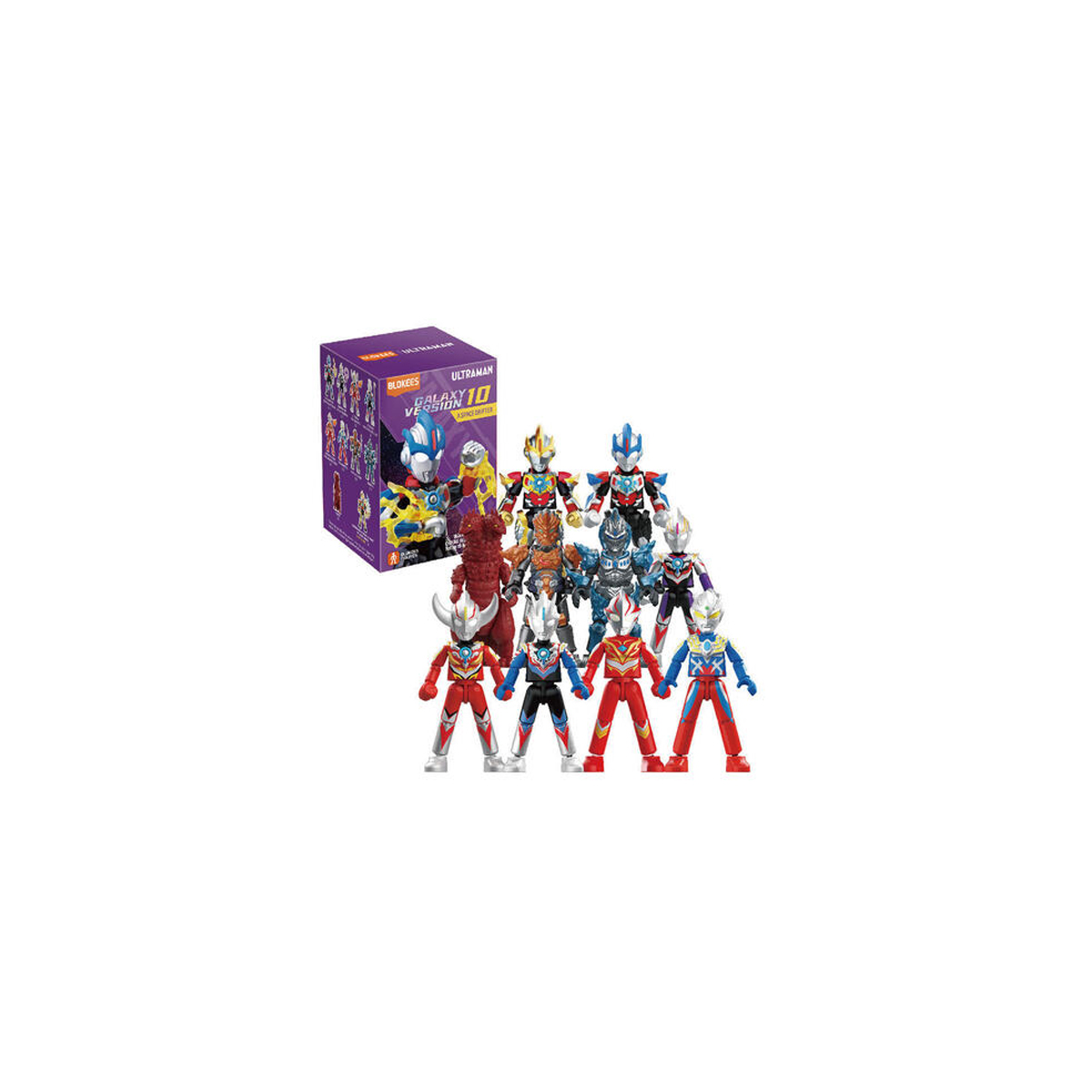 Maquetas de cultura pop y manga Ultraman Blokees Galaxy Version 10 A Space Drifter assortment 9pcs