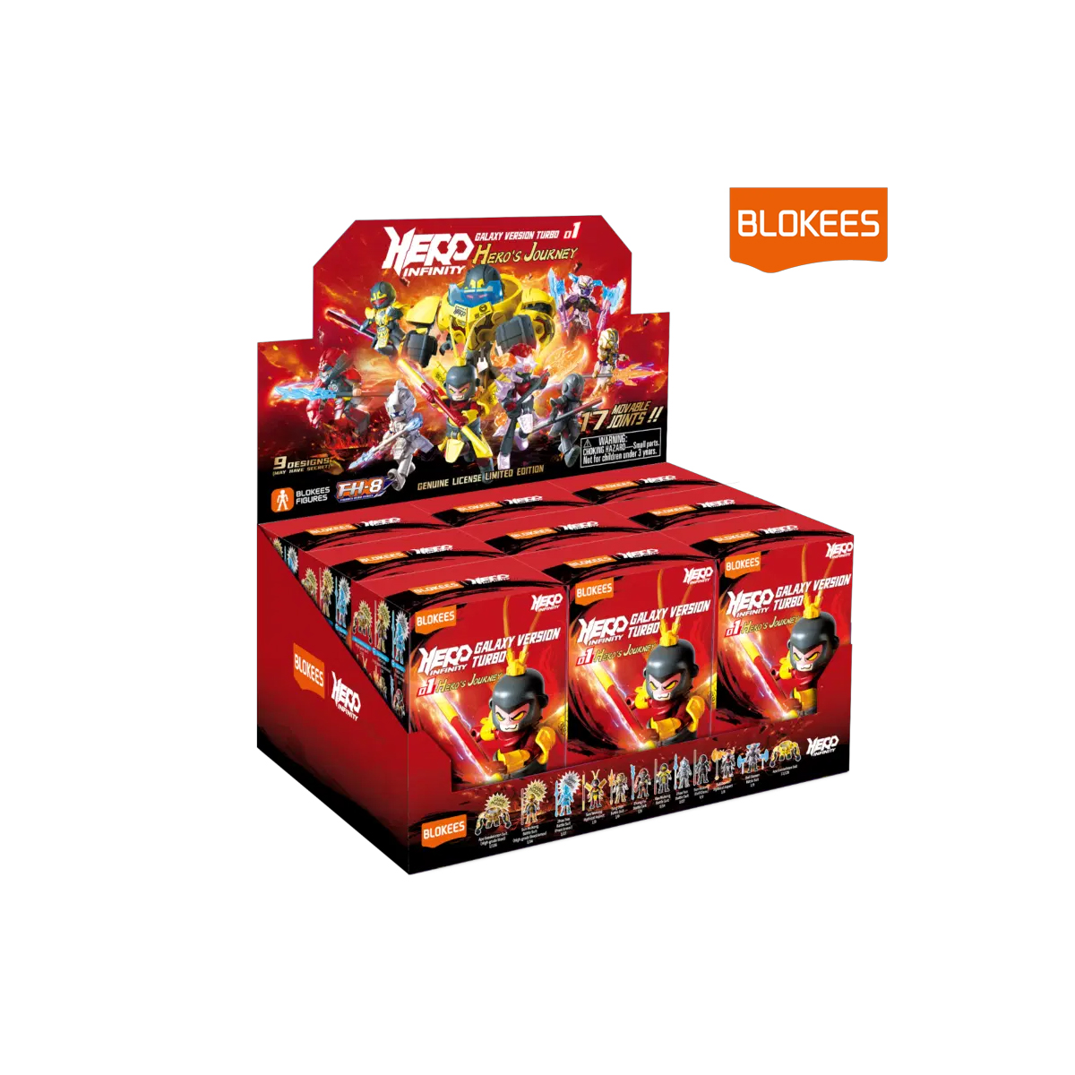  Hero Infinity Galaxy Turbo Version 01 Hero S Journey assortment 9pcs
