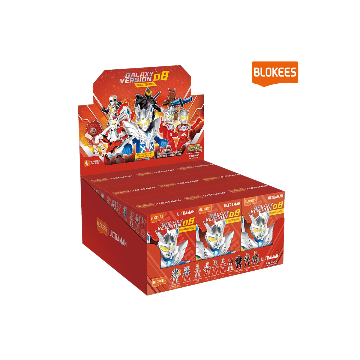  Ultraman Blokees Galaxy Version 08 Ultimate Shining assortment 9pcs