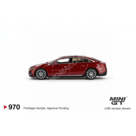 Miniatura MERCEDES-BENZ EQS 580 4MATIC 2024 RED “RED METALLIC” (BLISTER EDITION) (LHD)
