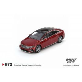 Miniatura MERCEDES-BENZ EQS 580 4MATIC 2024 RED “RED METALLIC” (LHD)