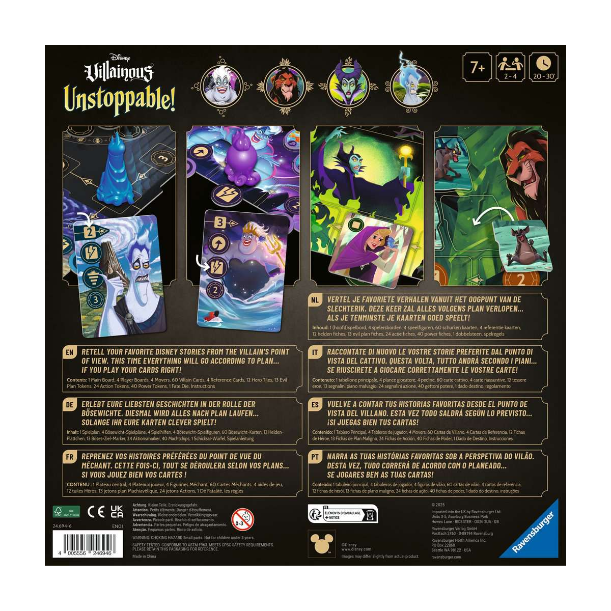 Juegos de mesa DISNEY VILLAINOUS - Unstoppable - Board Game