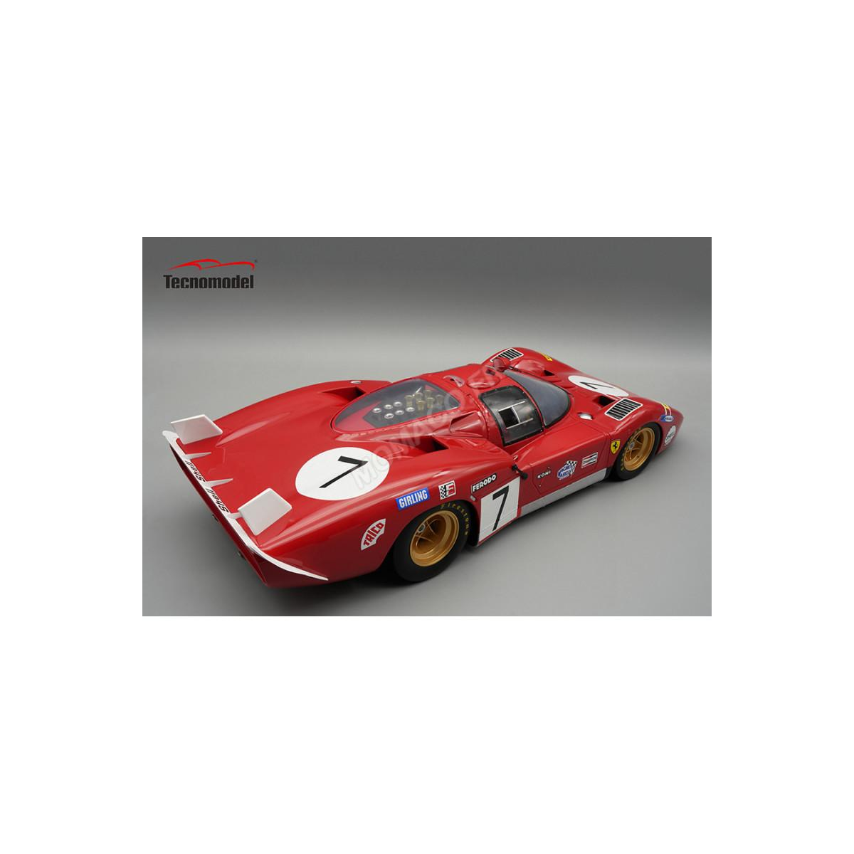Coche en miniatura FERRARI 512 S LONG TAIL SEFAC 7 BELL/PETERSON 24H DU MANS 1970