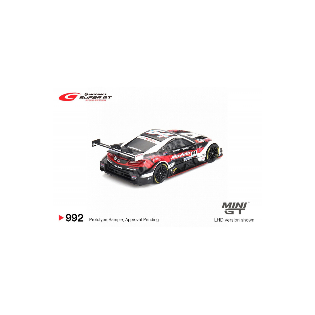 MINI GT HONDA NSX-GT TYPE S GT500 "MODULO NAKAJIMA RACING" 64 SUPER GT SERIES 2023 (BLISTER EDITION)