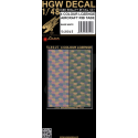  Calcomanía COLOUR LOZENGE - AIRCRAFT RIB TAPES 4 color lozenge decals for WWI aircrafts in 1/48 scale. For more realistic look 
