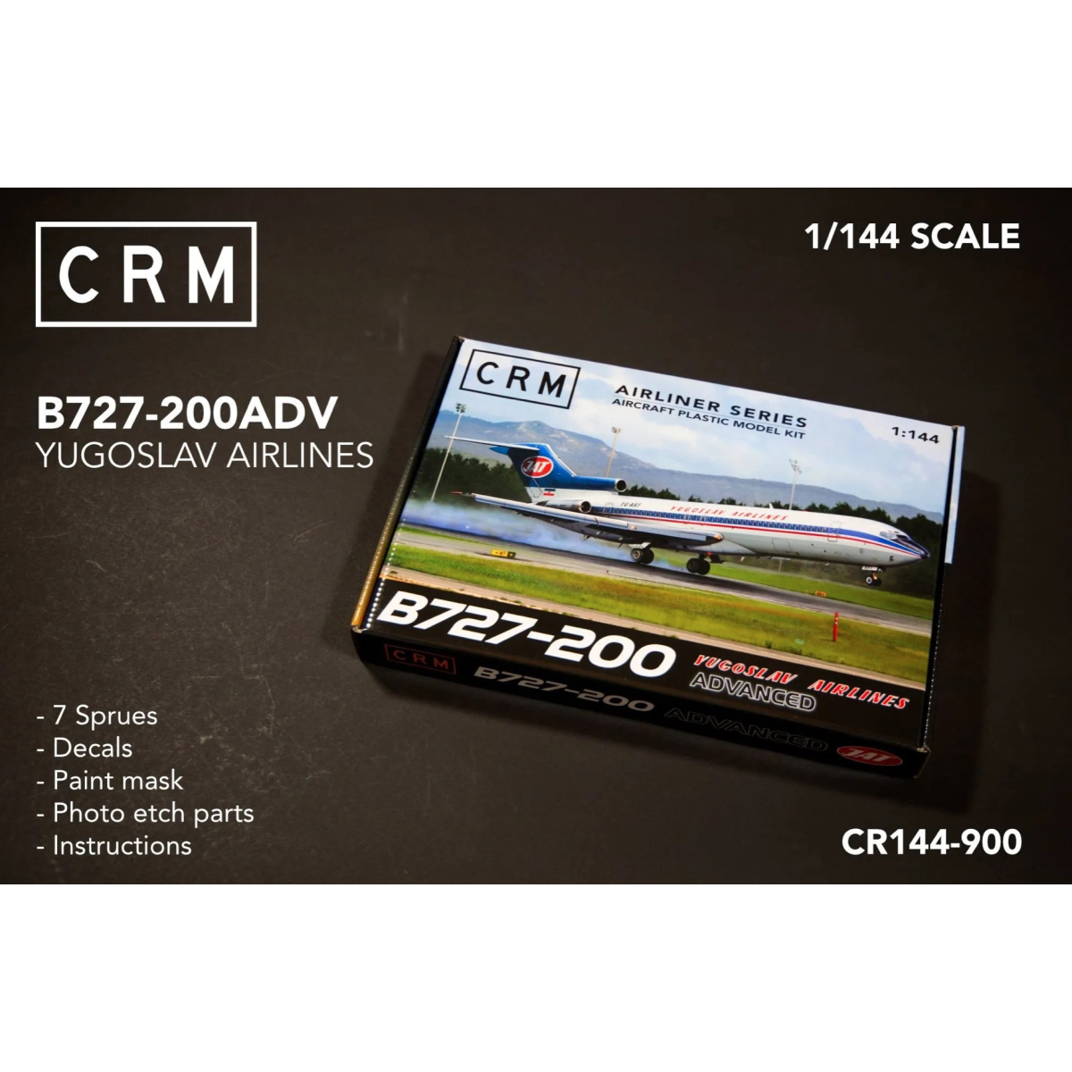 Kit de detalle para aviones Boeing 727-200ADV in Yugoslav Airlines livery