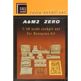 Mitsubishi A6M2 Zero (Zeke) cockpit set (diseñado para ser ensamblado con maquetas de Hasegawa)