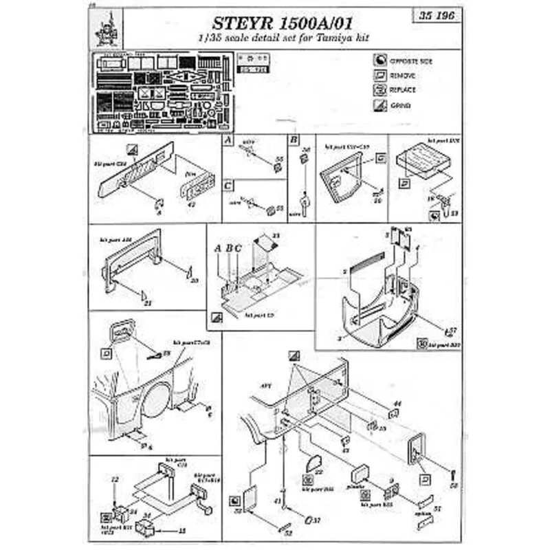 Steyr 1500A/01 (diseñado para ser ensamblado con maquetas de Tamiya)